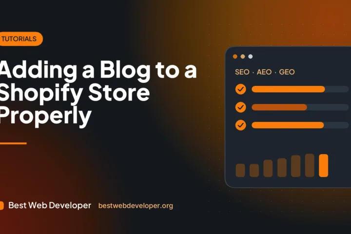 Adăugarea corectă a unui blog &icirc;ntr-un magazin Shopify