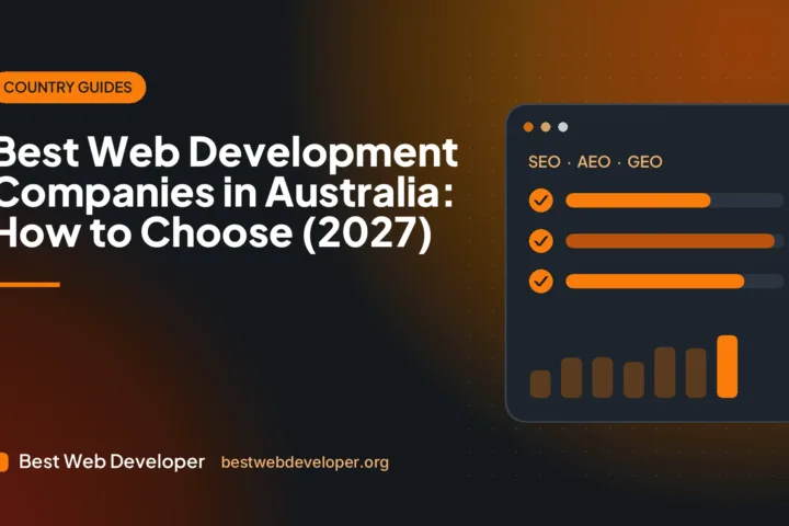 Project sponsor comparing web development companies in Australia on a weighted shortlist