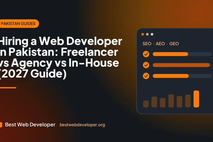 Business owner interviewing a Pakistani web development team on a video call